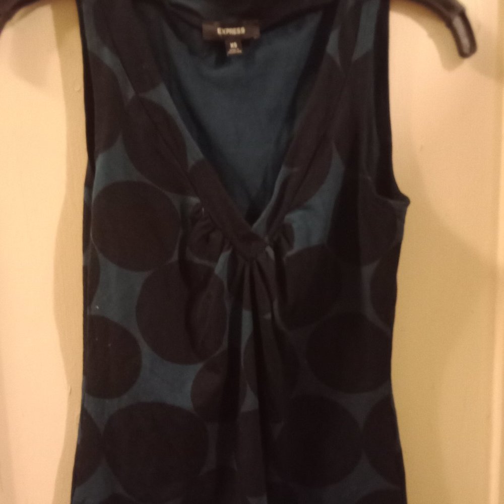 Express blue and black tank